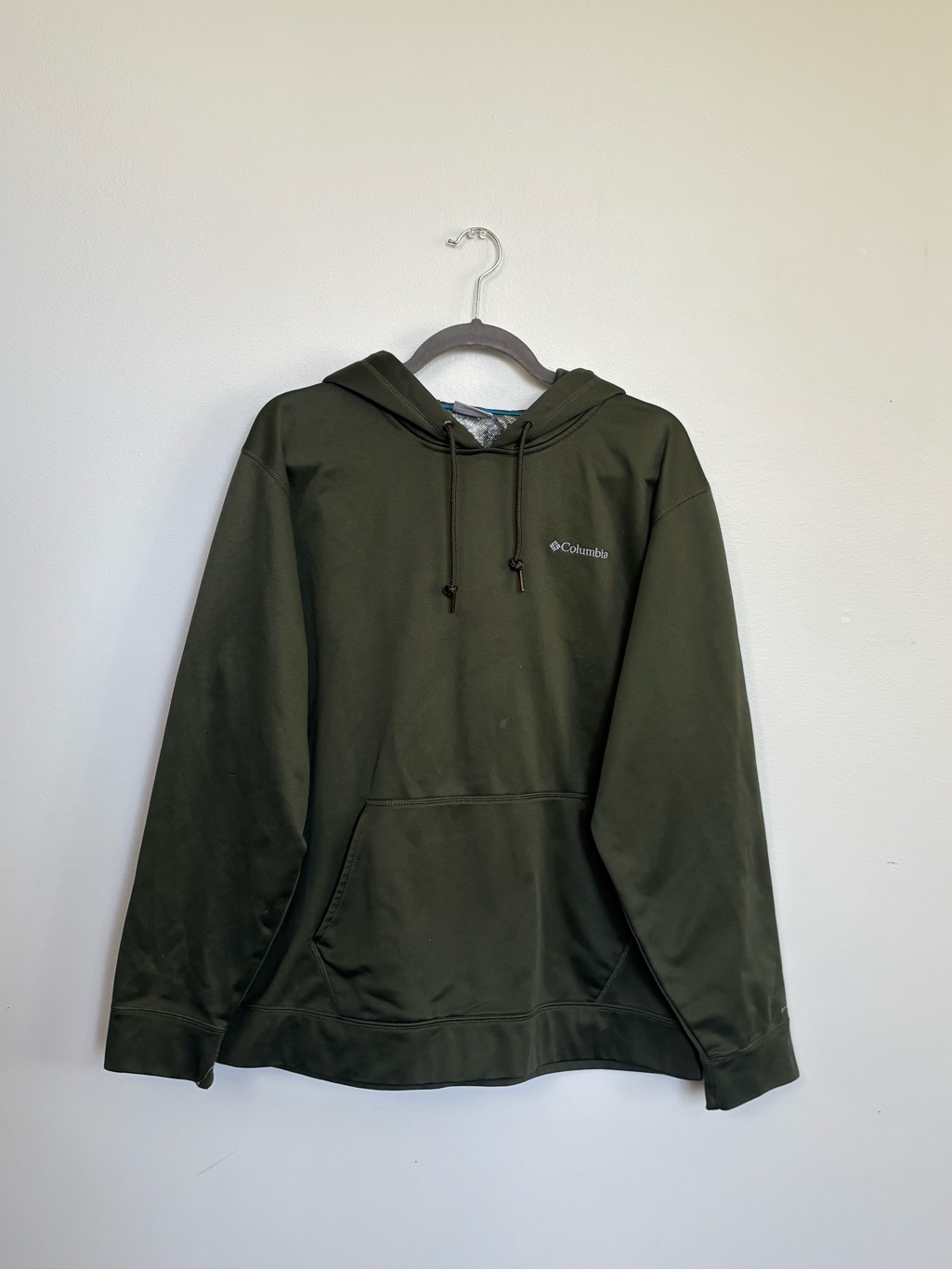 Columbia Men's Dark Olive Green Pullover Hoodie